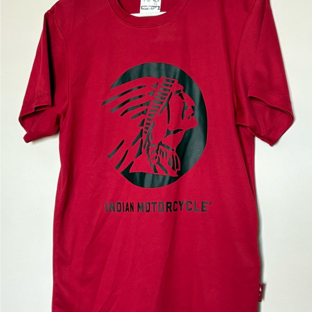# 013 Vintage Indian Motorcycle “LARGE LOGO” Men’s Small proformance tee shirt